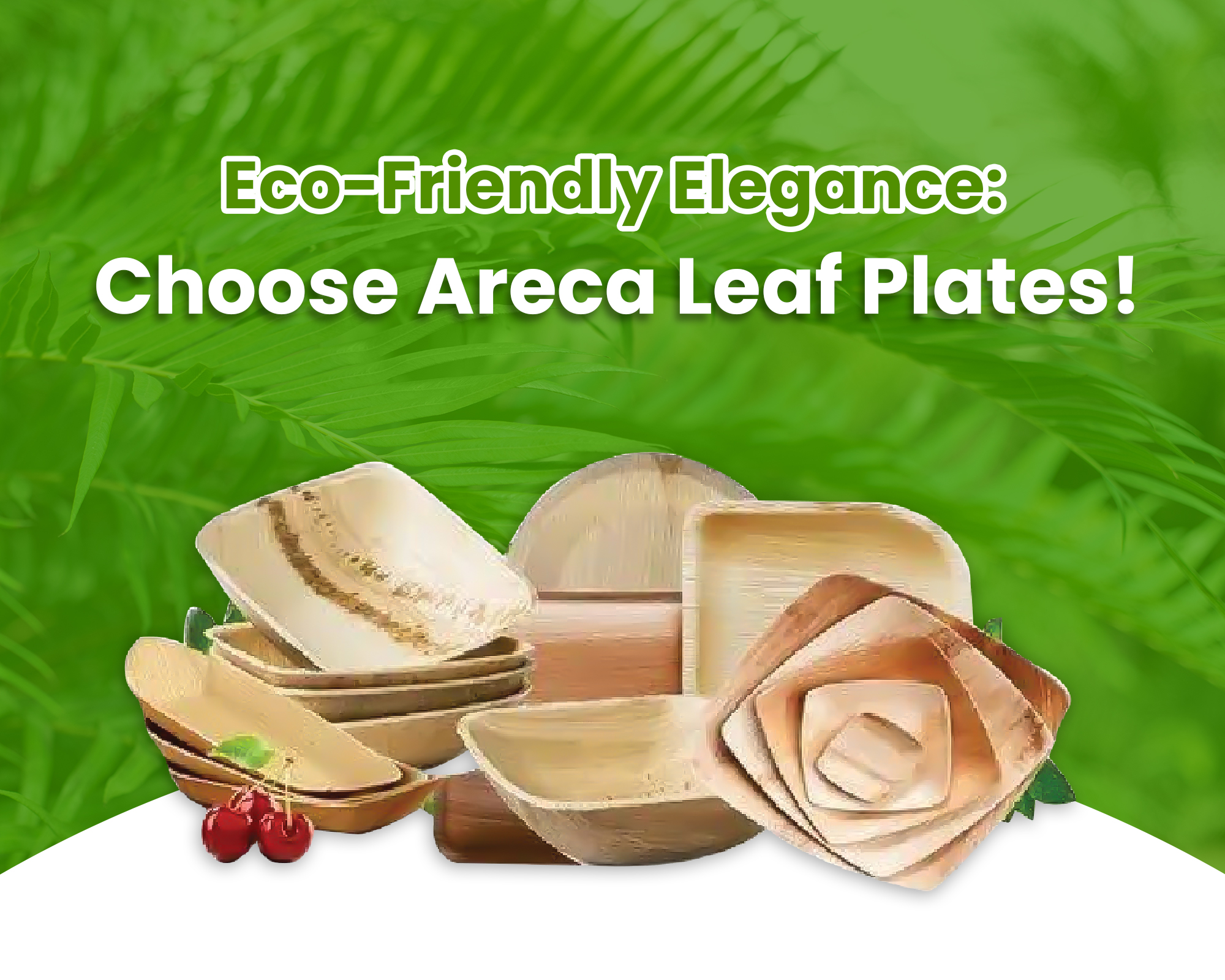 Eco-Friendly Areca Leaf Plates - Sustainable & Biodegradable Dinnerware