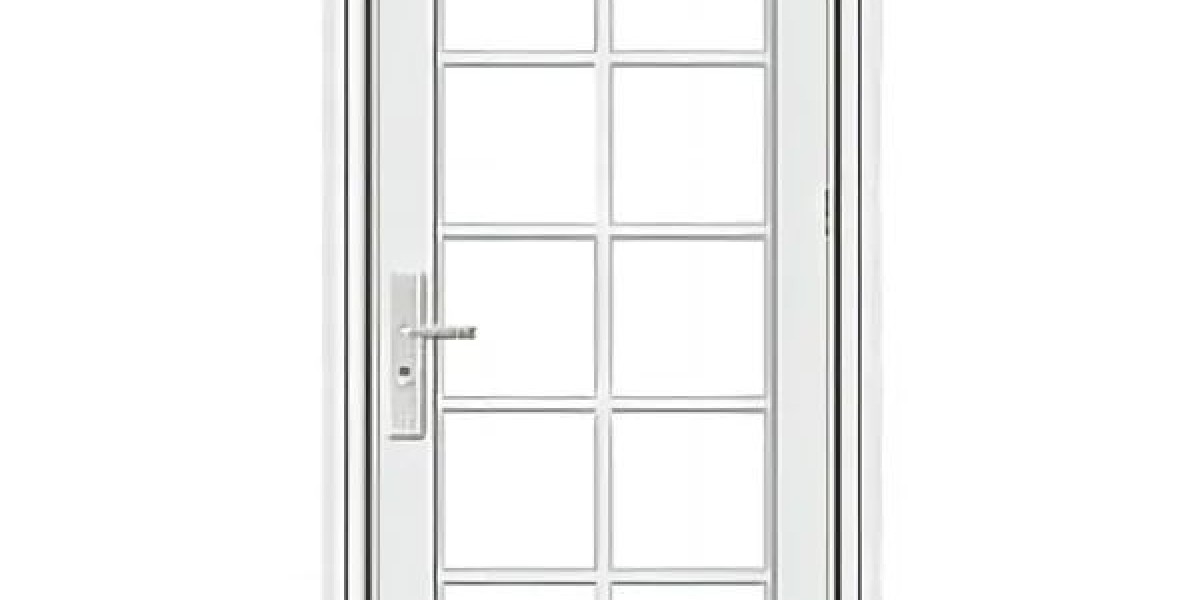 Daily maintenance of white french door with glass
