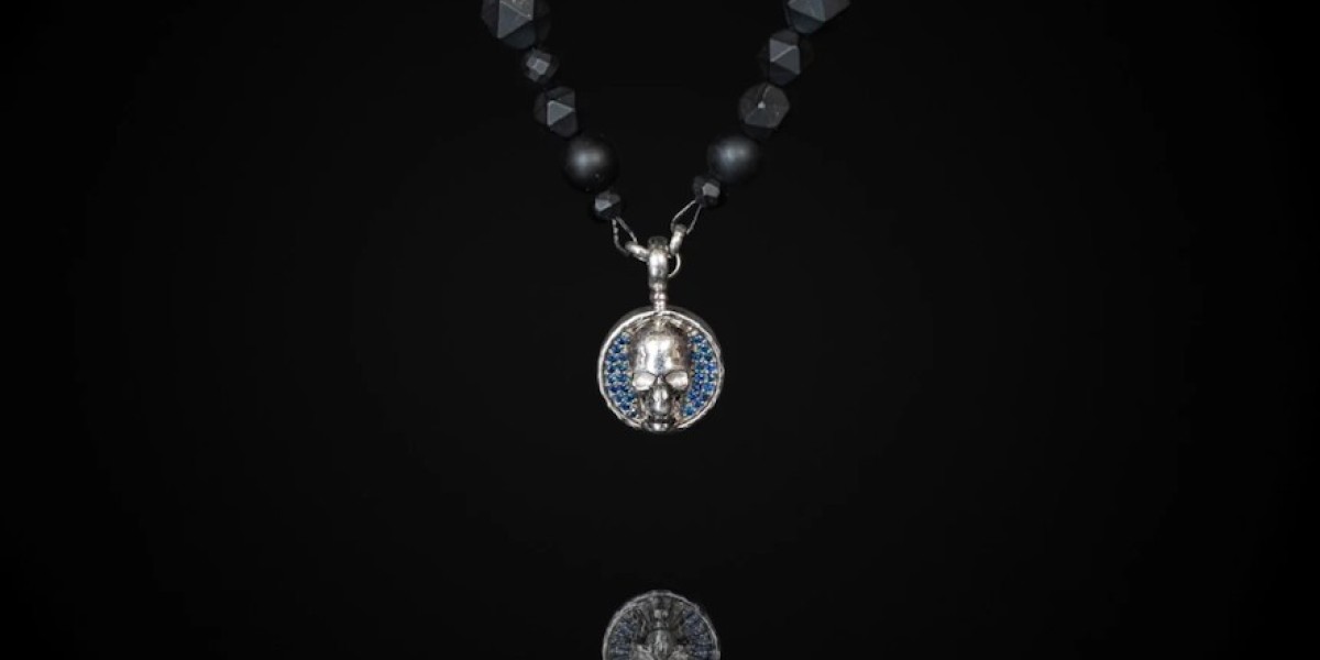 The Enigmatic Elegance: Unveiling Compass-Jewelry’s Black Skull Necklace