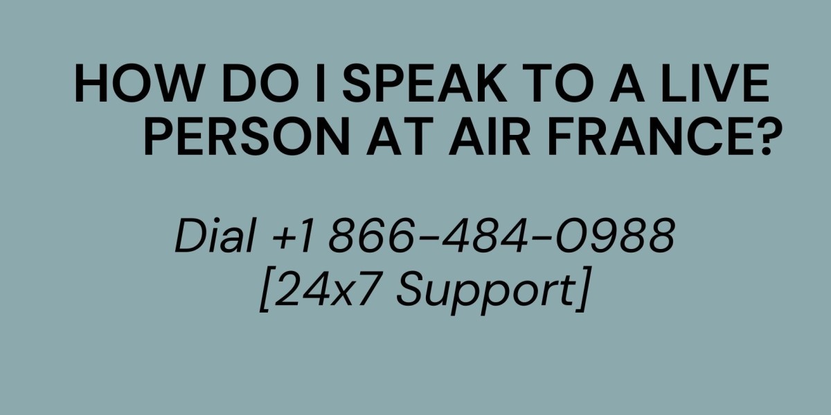 How do I speak to a live person at Air France?