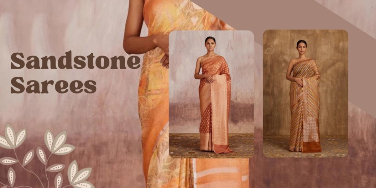 Earthy Chic: Embrace Style with Sandstone Hued Sarees