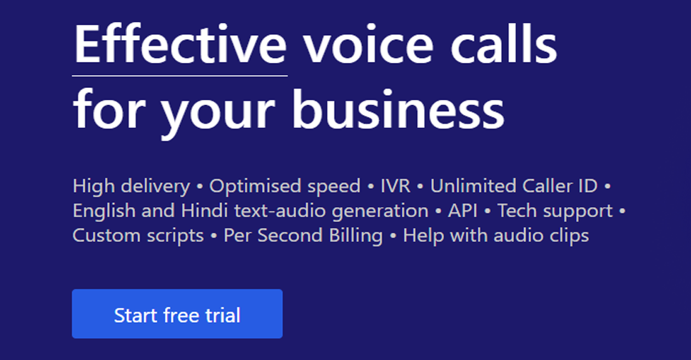 Bulk Voice Call Application In India