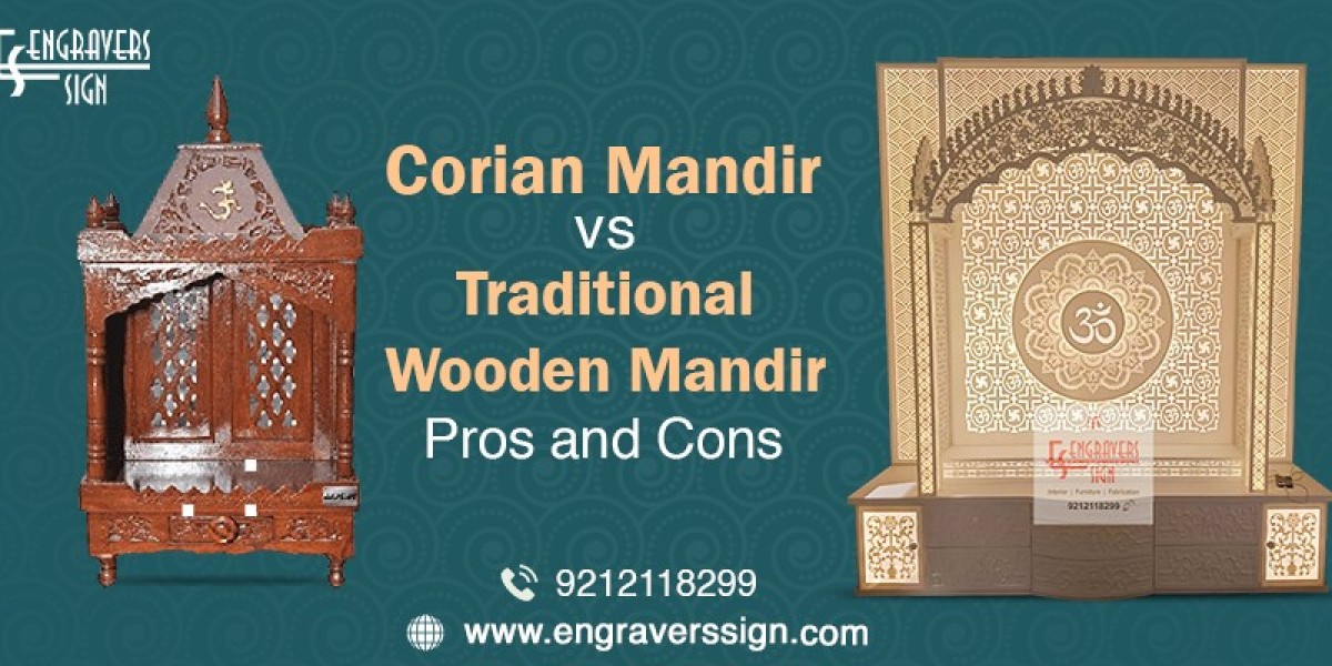 Corian Mandir vs. Traditional Wooden Mandir: Pros and Cons