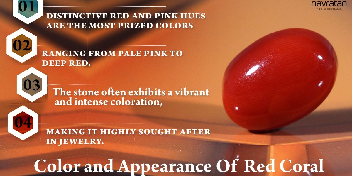 Color and Appearance of Red Coral Stone