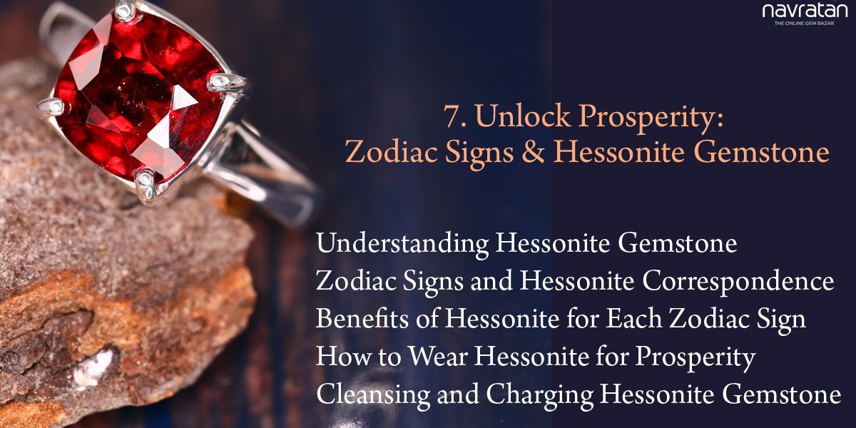 Unlock Prosperity:  Zodiac sign and Hessonite gemstone