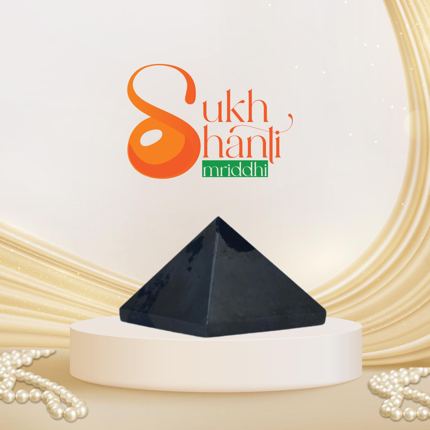 Indian Pyrite Pyramid - Elevate Your Space with our Exquisite - sukhshantismriddhi