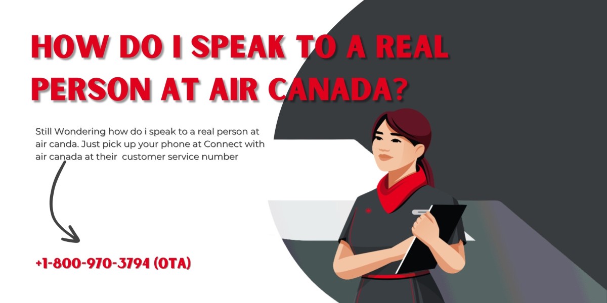 How do I speak to a real person at Air Canada