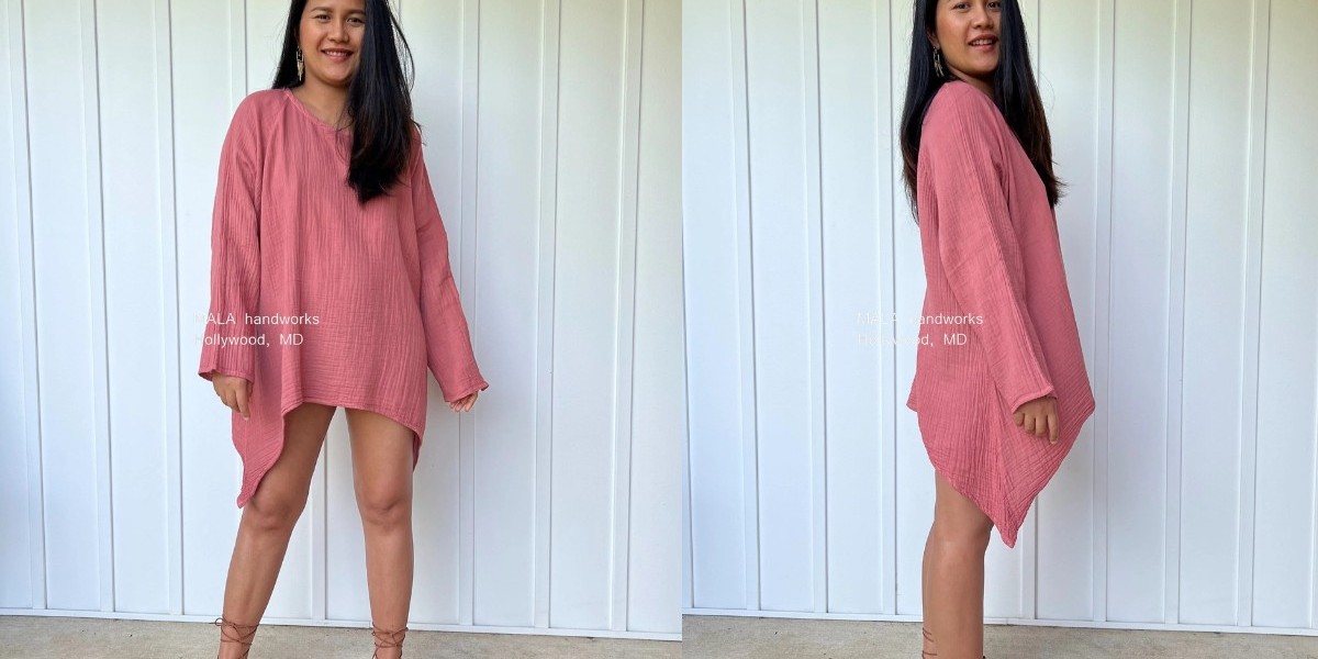 Pretty in Pink- Salmon Blouses and Cotton Gauze Shirt Dresses for summer