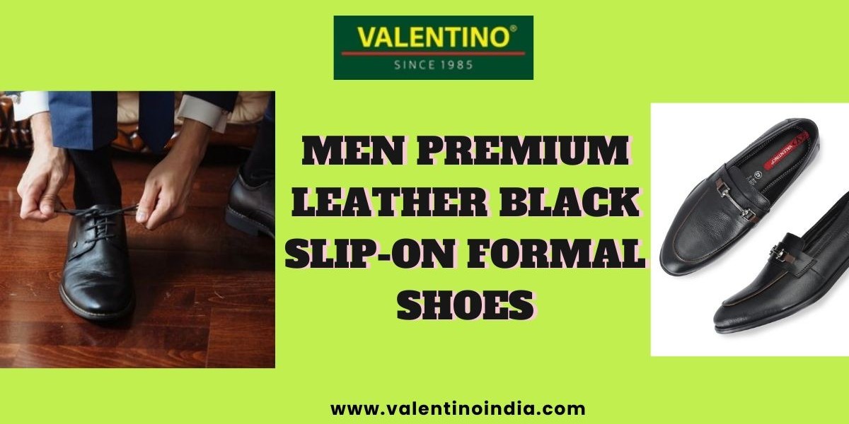 What Makes Men’s Premium Leather Black Slip-On Formal Shoes Worth the Investment