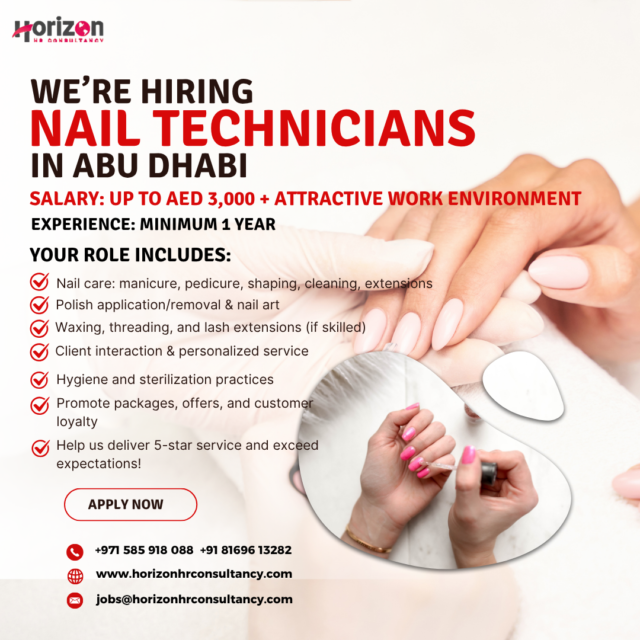 Nail Technicians | Horizon Capital HR Consultancy