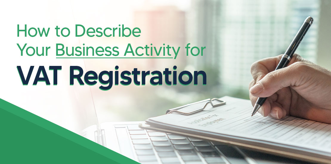 Business Activity Description for VAT Registration in UAE