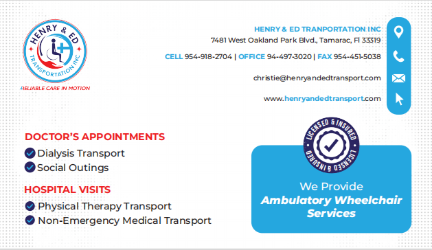 Henry and ED Transport | Accessible Disability Transportation