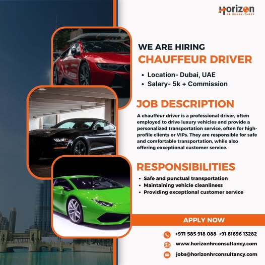 Chauffeur Driver | Horizon Capital HR Consultancy