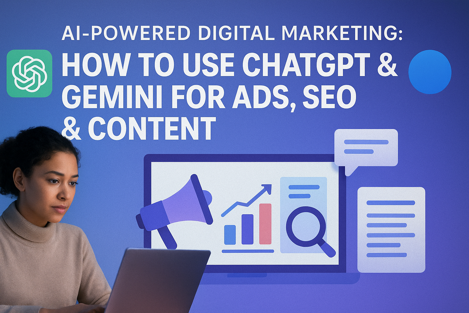 AI-Powered Digital Marketing with ChatGPT & Gemini | Ads, SEO & Content Strategies