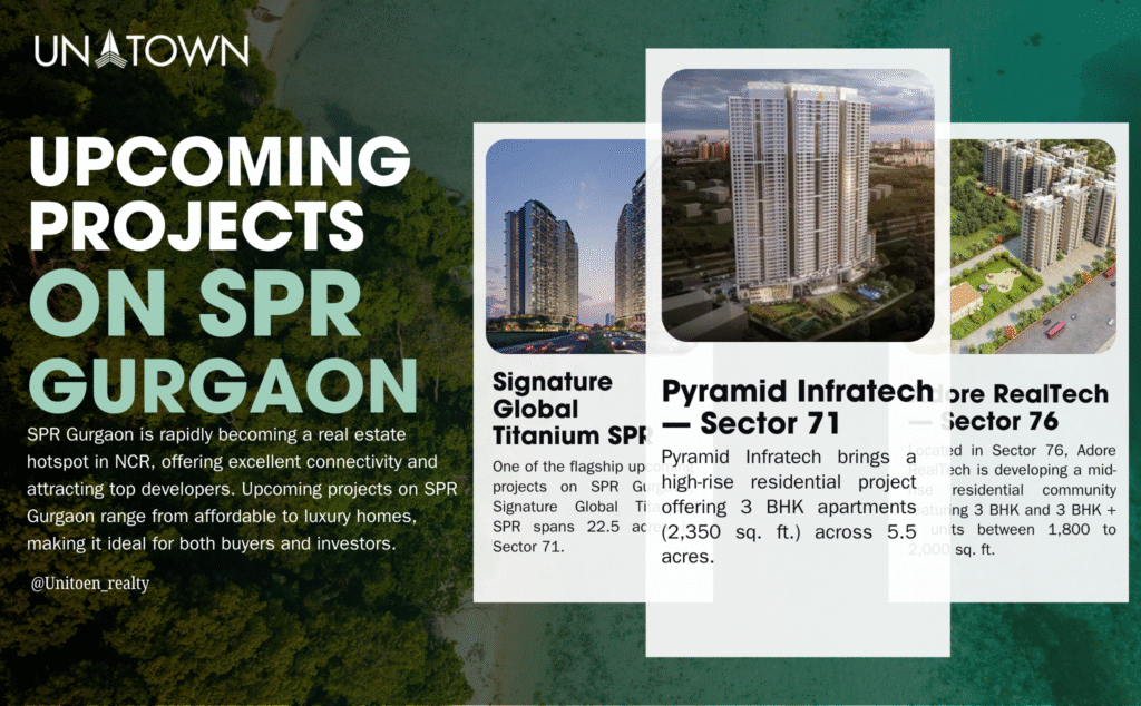 Top 10 Upcoming Projects on SPR Gurgaon: Luxury and Connectivity