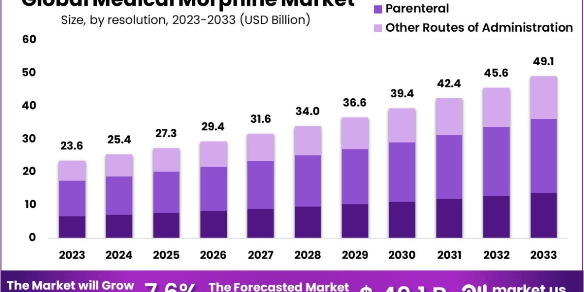 Medical Morphine Market to Reach US$ 49.1 Billion by 2033, Growing at 7.6% CAGR