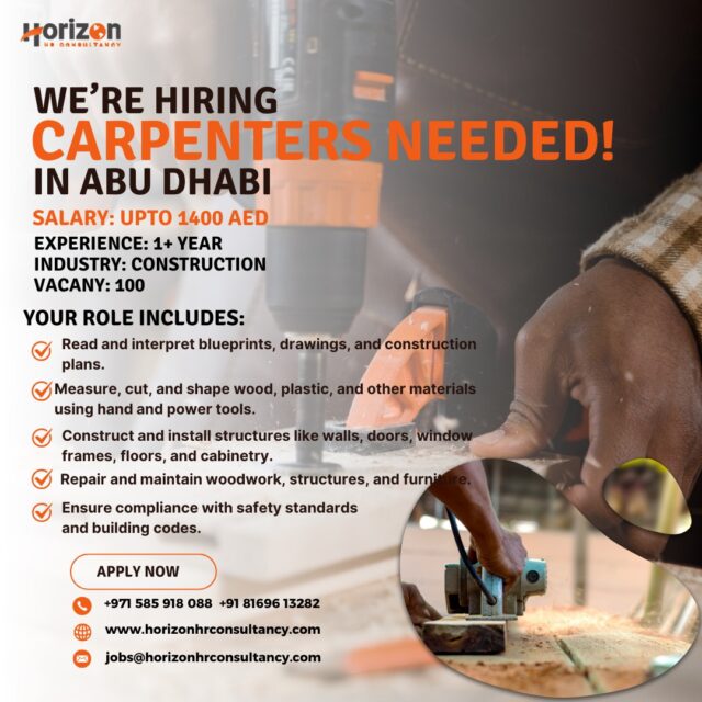 CARPENTERS | Horizon Capital HR Consultancy