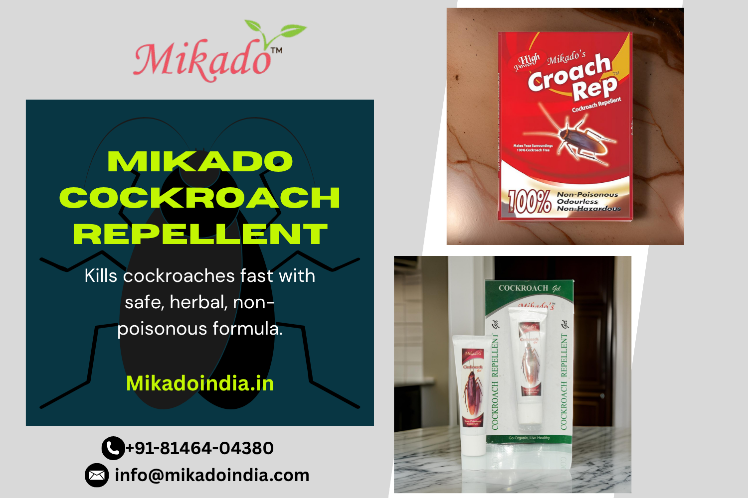 Mikado’s Cockroach Killer: Fast, Safe & Herbal Roach Control