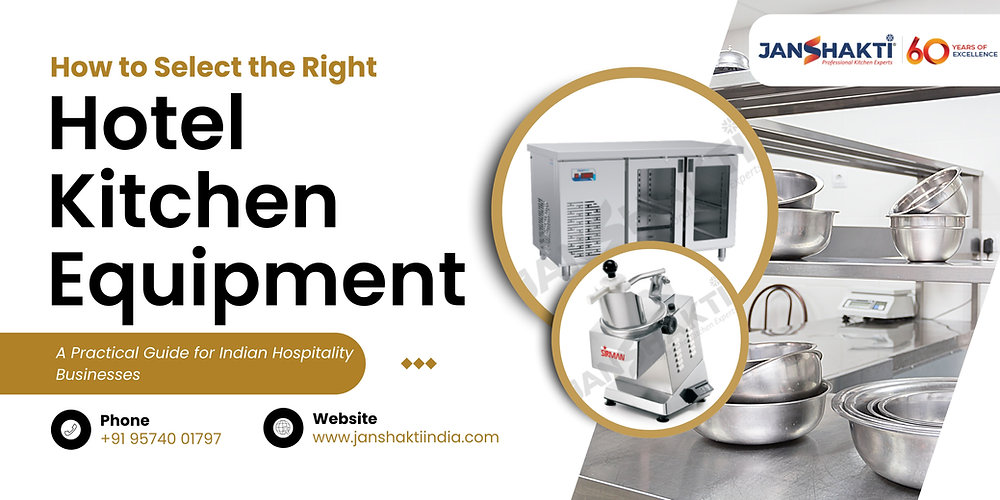 How to Select the Right Hotel Kitchen Equipment: A Practical Guide for Indian Hospitality Businesses