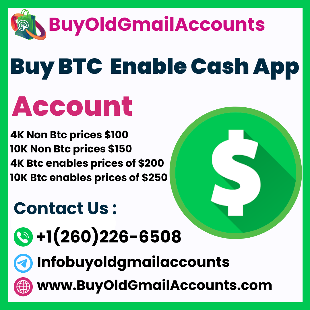 Buy BTC Enable Cash App Account - Verified Instant Delivery