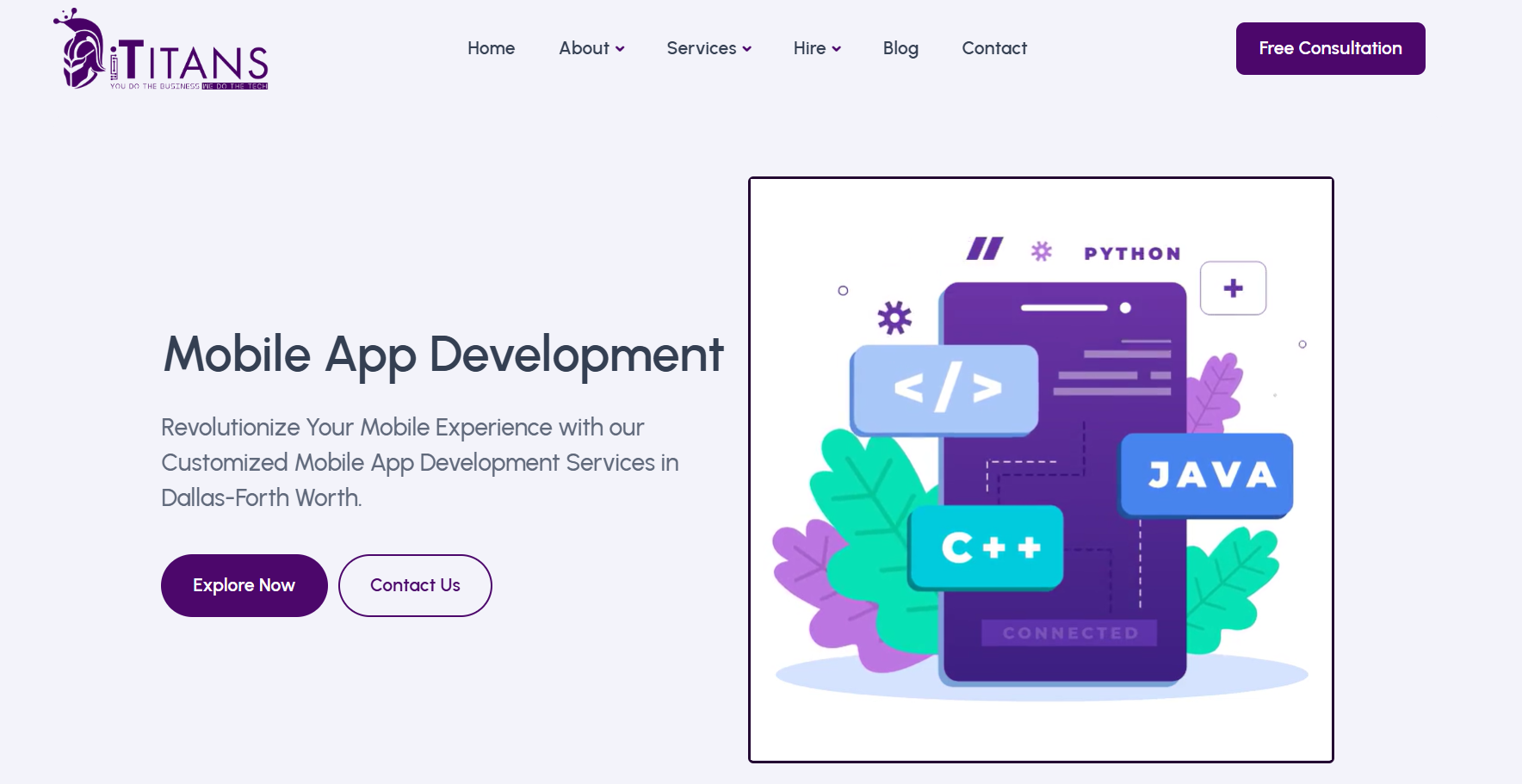 iTitans Mobile App Company Cover Image