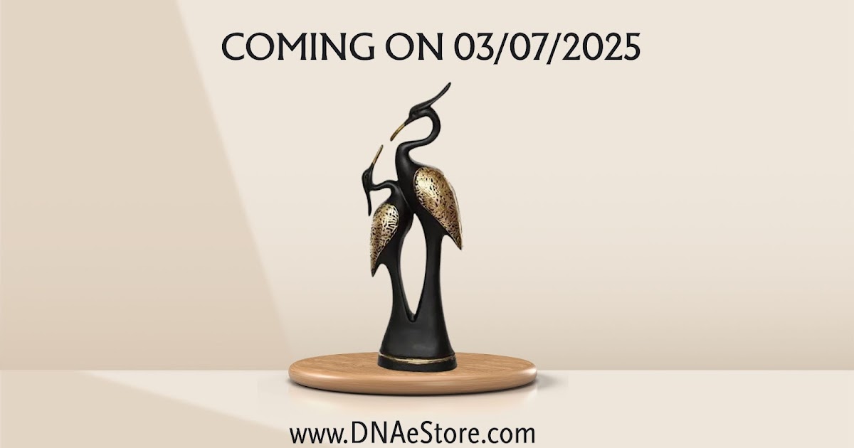 DNA e-Store | Crane Pair Decorative Showpiece – Premium Microfiber Accent for Home Decor.
