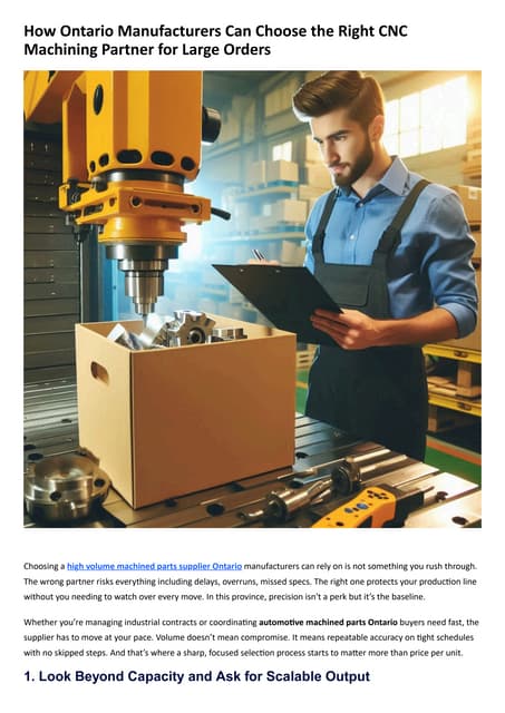 How Ontario Manufacturers Can Choose the Right CNC Machining Partner for Large Orders.pdf