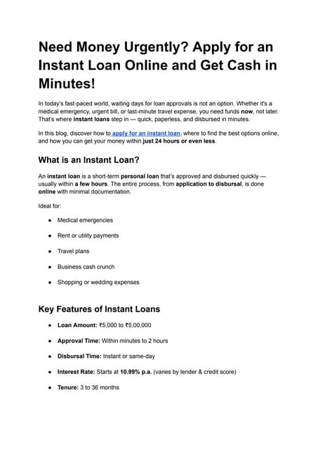 Need Money Urgently_ Apply for an Instant Loan Online and Get Cash in Minutes!.pdf