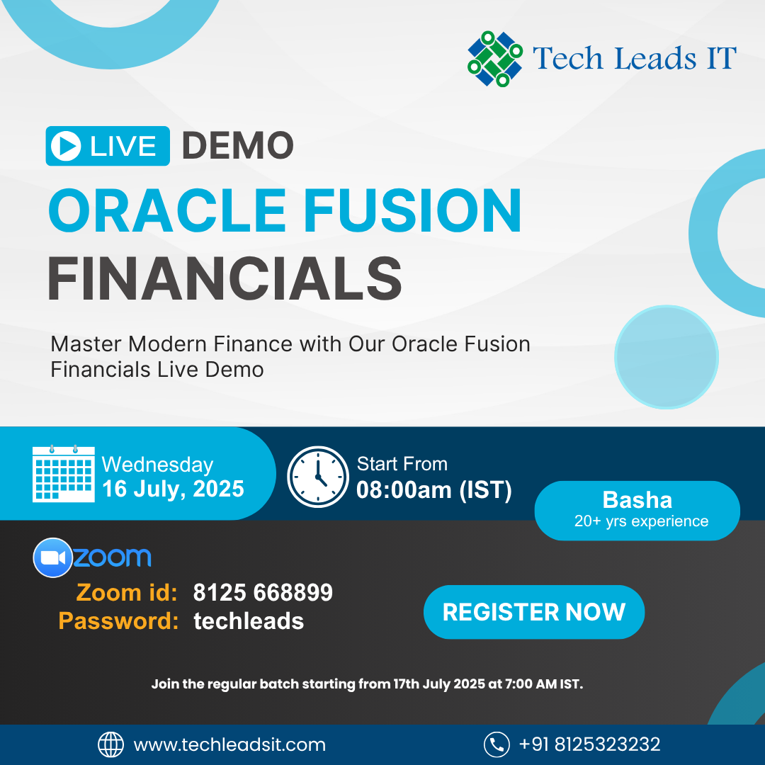 Master Free Oracle Fusion Financials Online Demo Tickets, July 8, 2025 8:00 AM | Metooo