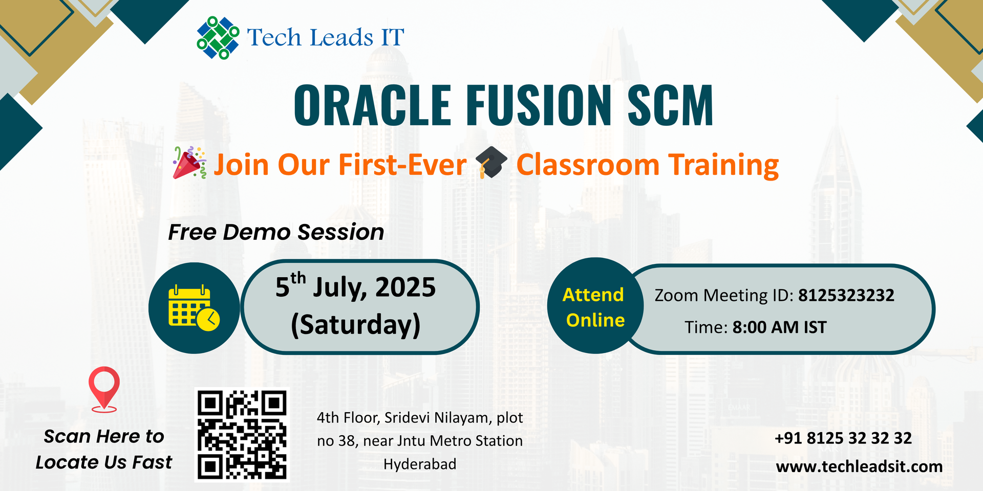 Free Oracle Fusion SCM Live Demo Tickets, July 5, 2025 8:00 AM | Metooo