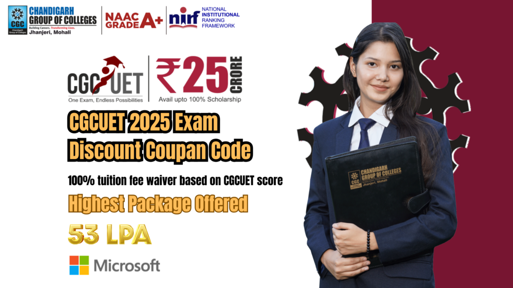CGCUET 2025 Exam Discount Coupon CGC Jhanjeri Mohali