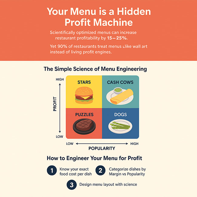 How Smart Menu Engineering Boosts Restaurant Profits by 15–25%