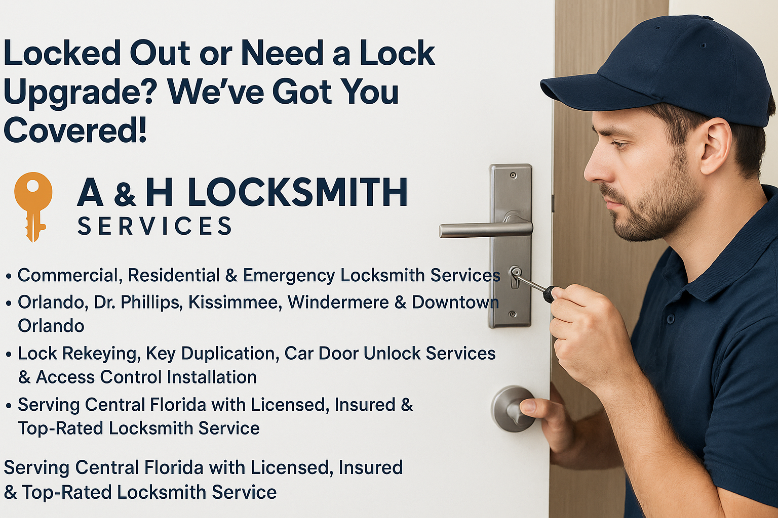 24 hr Locksmith Services | Locksmith Orlando FL