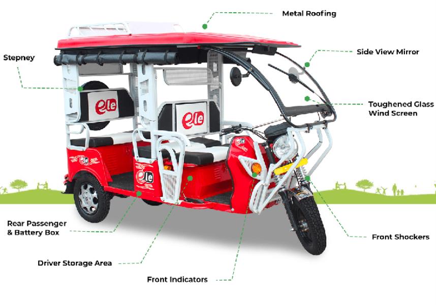 ELE E Rickshaw Price, On Road 3 Wheeler auto rickshaw Price | TrucksBuses