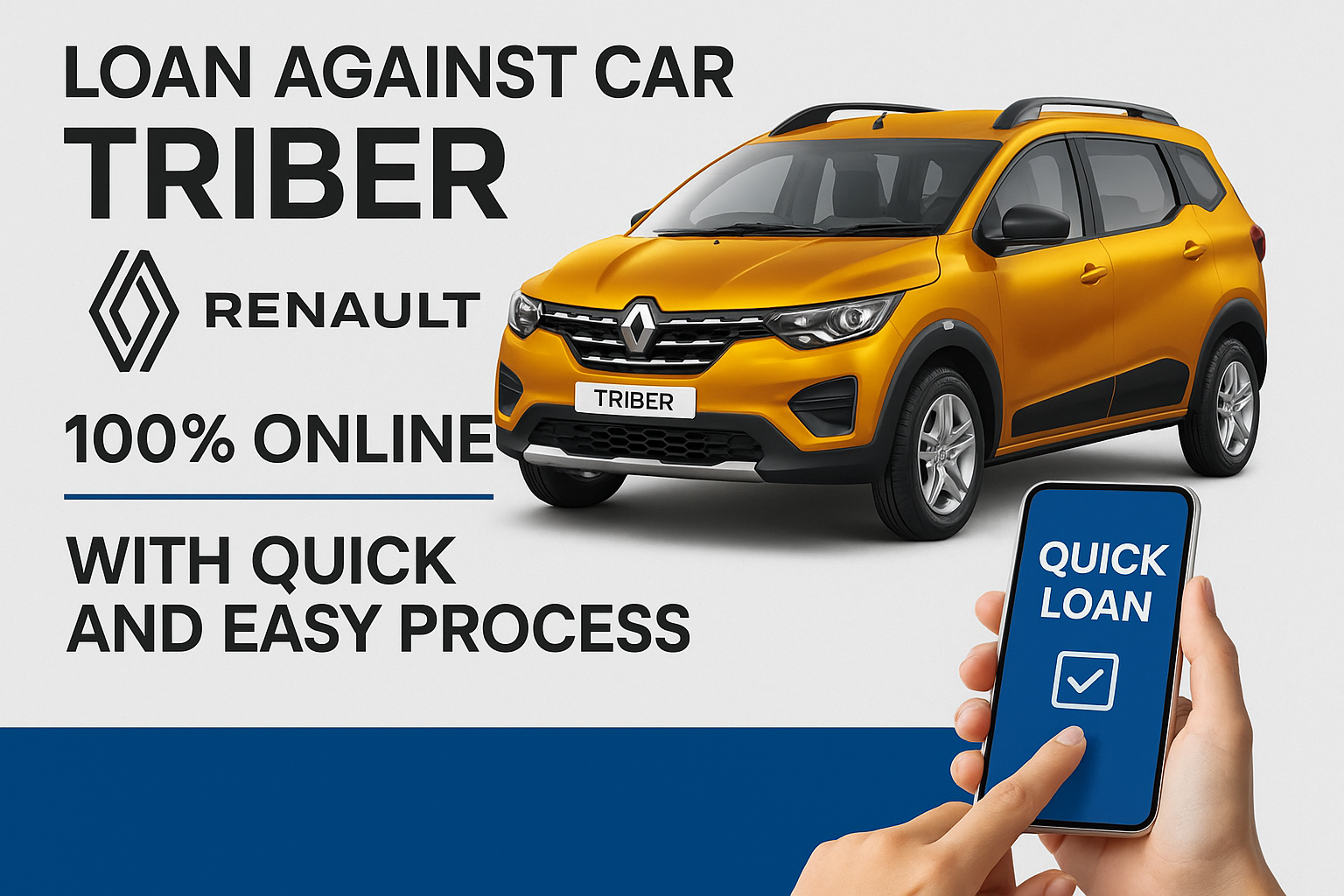 loan against car Triber, Renault 100% online with quick and easy process - Vanshika Enterprises