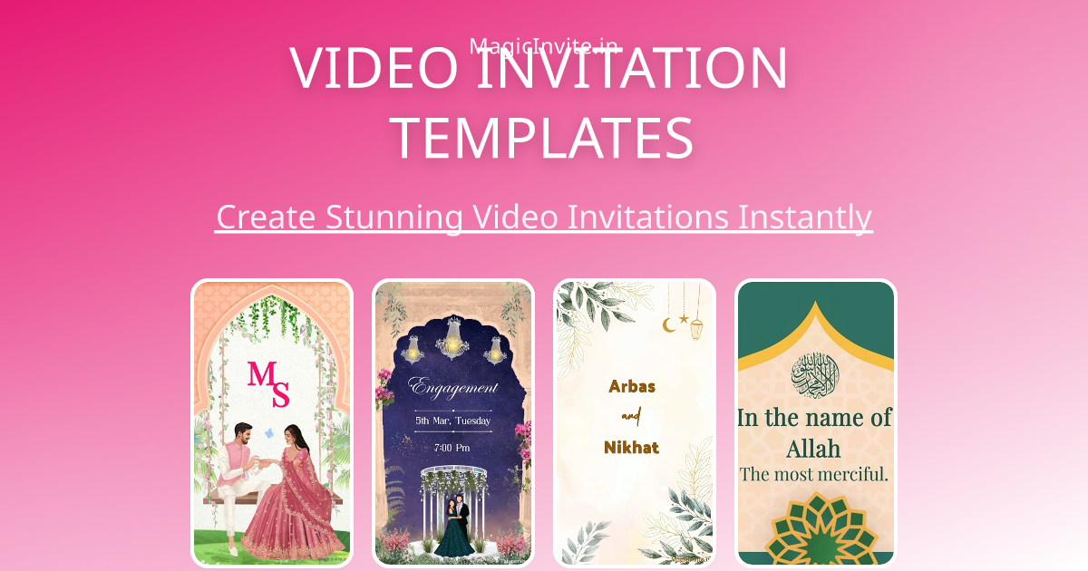 Video Invitation Templates - MagicInvite | Magic Invite