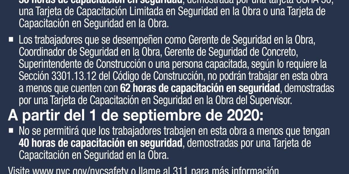 OSHA Safety Signs Spanish New York | Workplace Compliance Signs