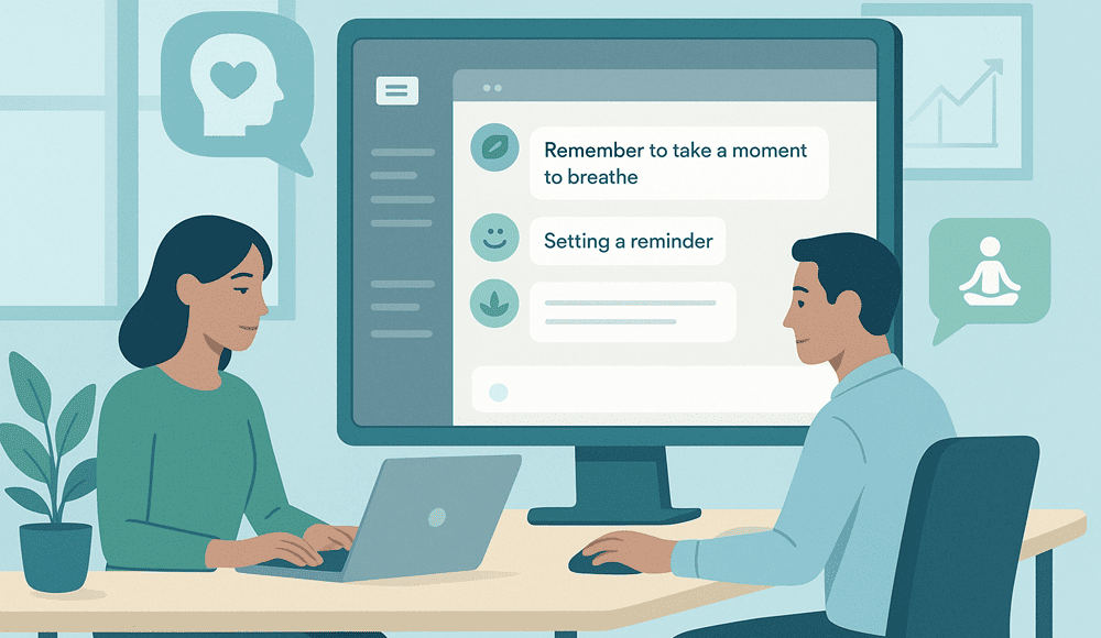 Embedding AI Wellness into Daily Workspace Communication Tools