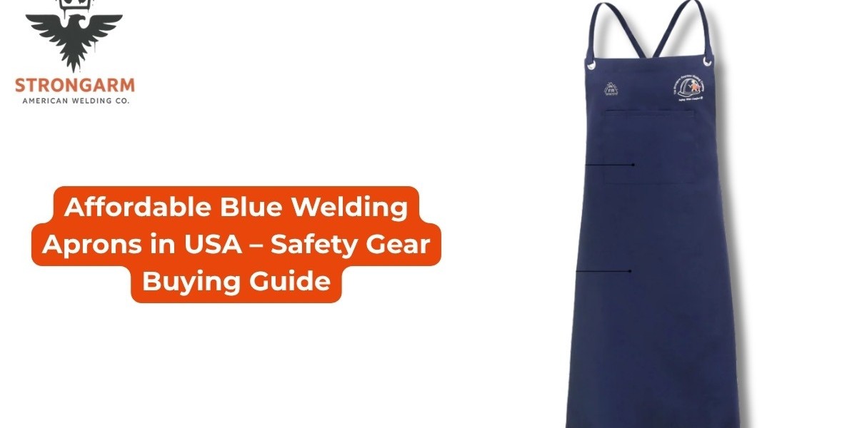 Modern Blue Welding Apron: Stay Protected, Comfortable, and Productive