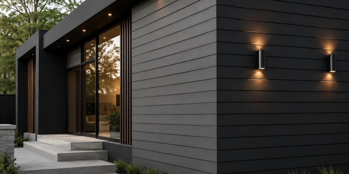 How Gray and Black Composite Wide Exterior Cladding Enhances Style and Durability